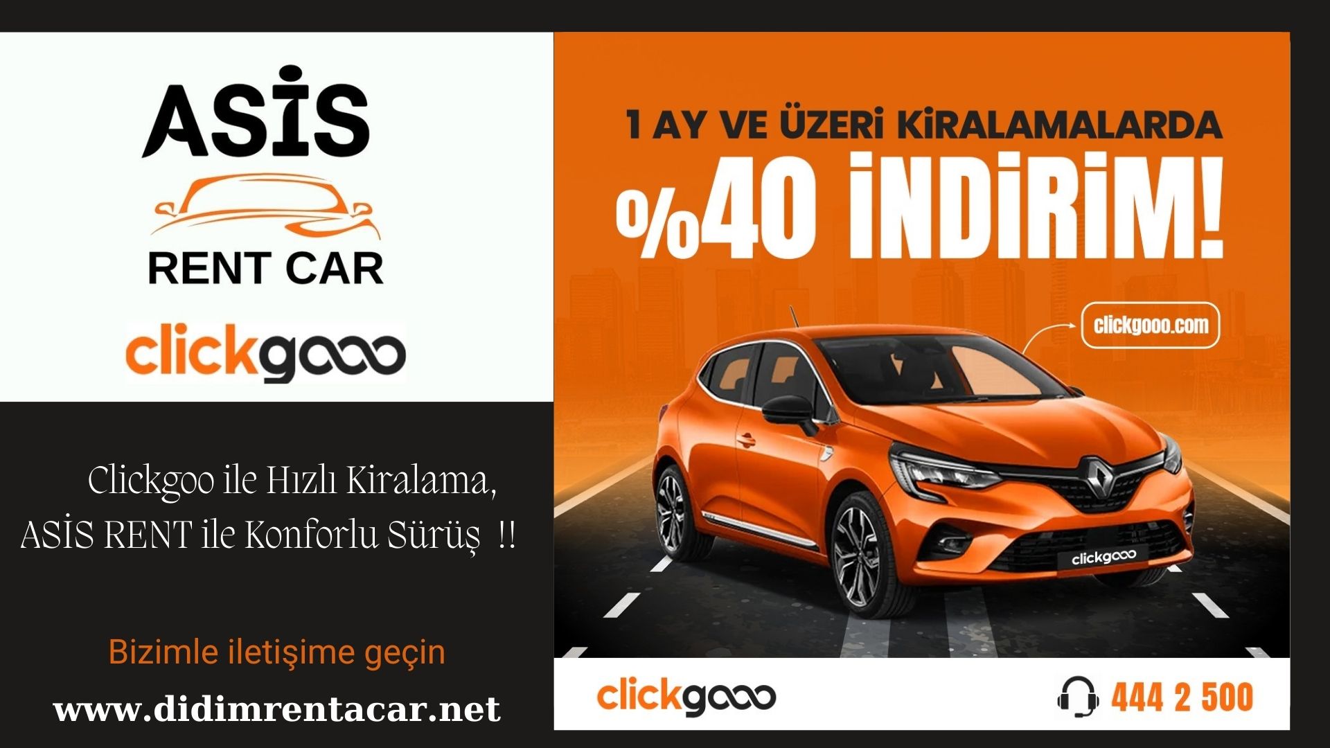 Clickgoo Kolaylığı, ASİS RENT Konforuyla Buluşuyor!